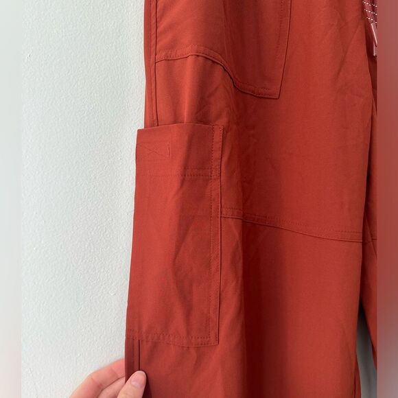 Old Navy Extra High-Waisted StretchTech Rust Cargo Jogger Gym Pants size Small - Picture 10 of 14
